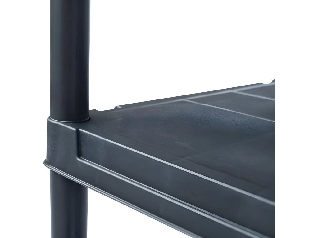 Étagères De Rangement 5 Pièces 125 Kg 60 X 30 X 180 Cm Plastique Noir 02_0000673 – Image 5