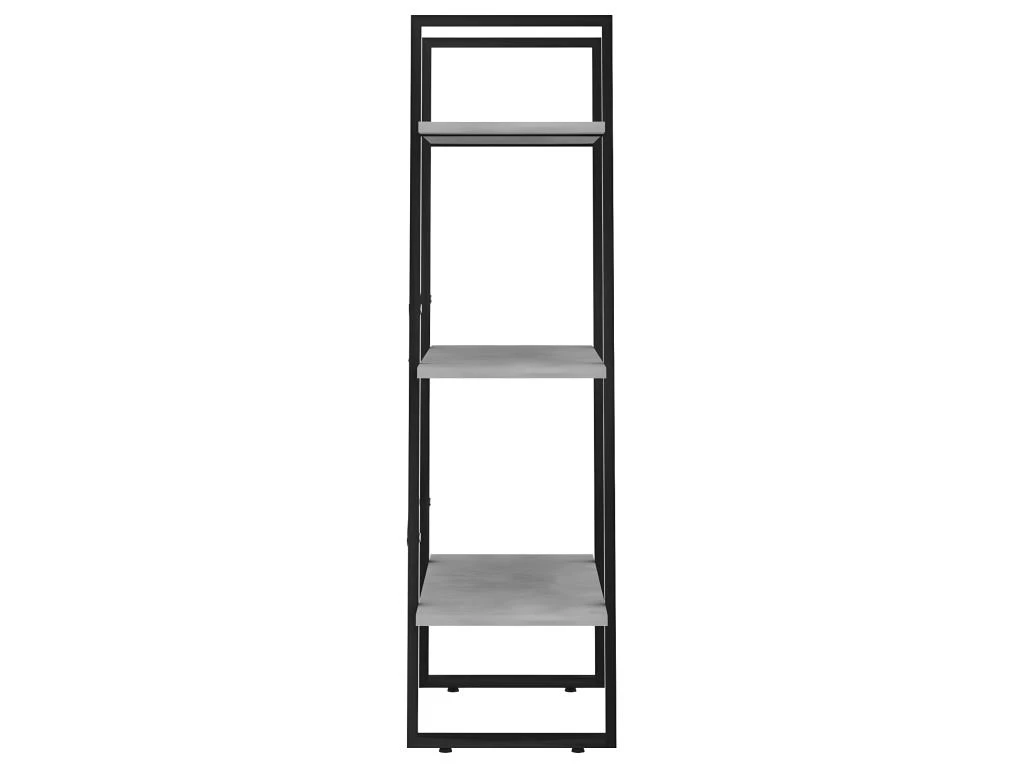 Étagère De Rangement 60 X 30 X 105 Cm Aggloméré Gris 02_0000631 – Image 3