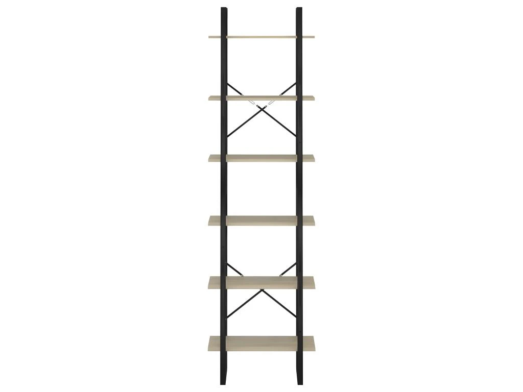 Lot De 2 étagères De Rangement 60 X 30 X 210 Cm Aggloméré 02_0000661 – Image 3