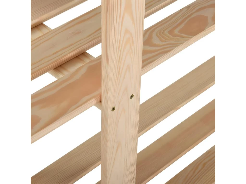 Étagère De Stockage 5 Niveaux 170 X 28,5 X 170 Cm Bois De Pin Massif 02_0000659 – Image 4