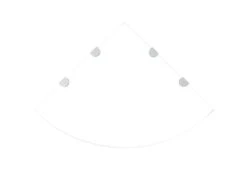 Étagère Armoire Meuble Design De Coin Et Supports Chromés Verre Transparent 45x45 Cm 2702219/2