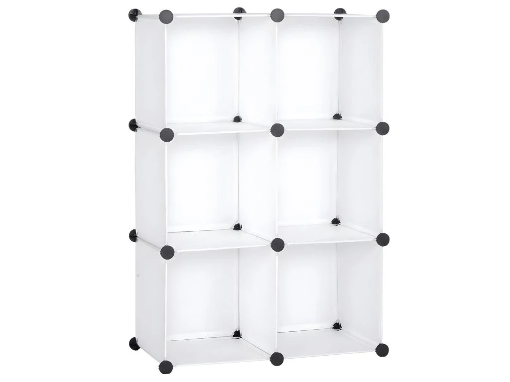 Armoire DIY Avec Porte En Plastique 6 Portes Blanc 19_0000378 – Image 2