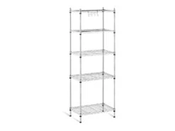 Étagère Métallique Professionnel Grise - 35 X 55 X 150 Cm - 150 Kg 14_0001535