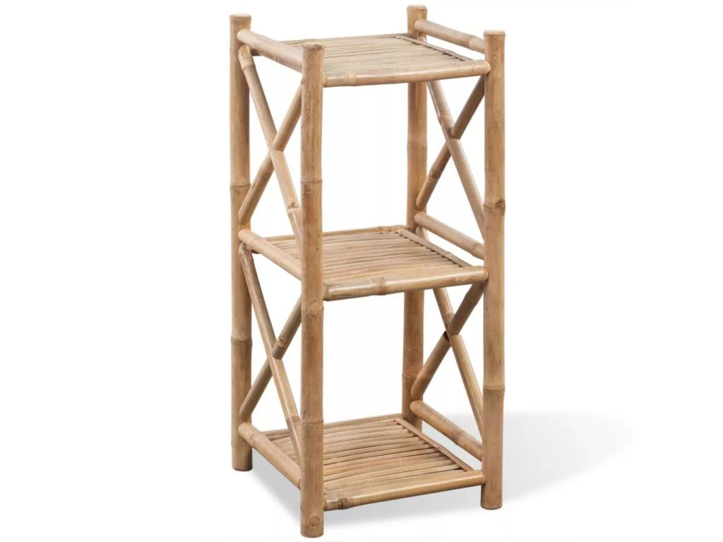 Étagère Armoire Meuble Design à 3 Paliers En Bambou 2702010/2