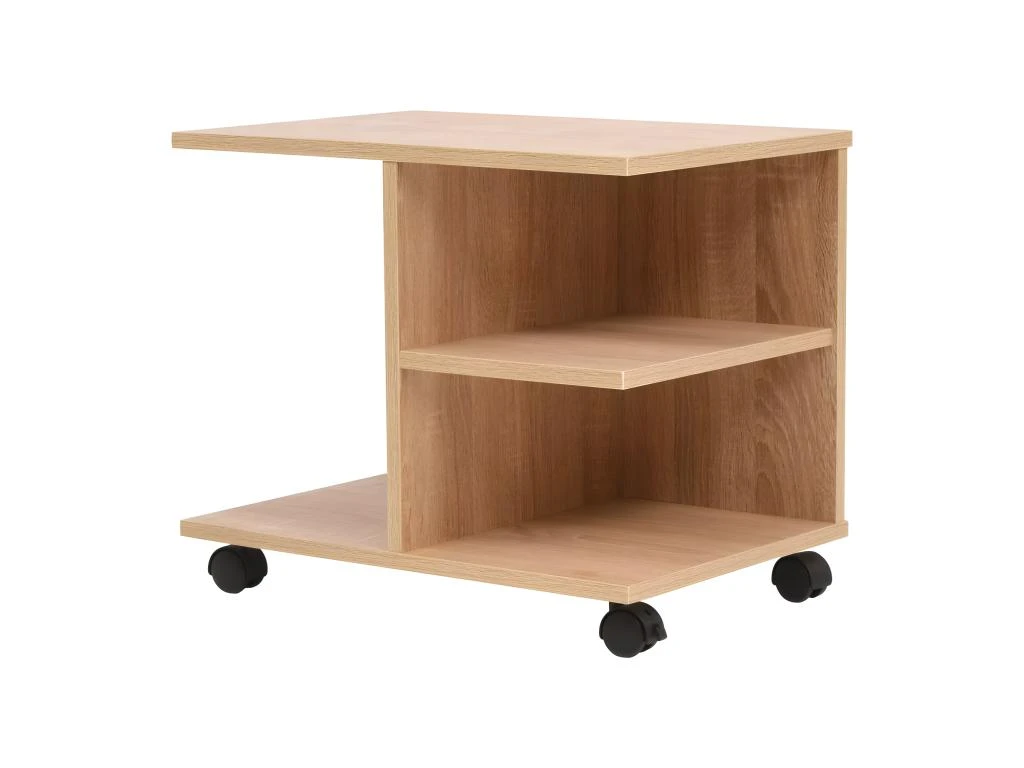 Étagère Armoire Meuble Design étagère à Roulettes 50 Cm Chêne Marron 2702036/2