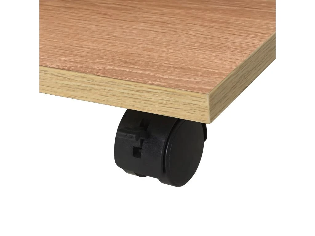 Étagère Armoire Meuble Design étagère à Roulettes 50 Cm Chêne Marron 2702036/2 – Image 5