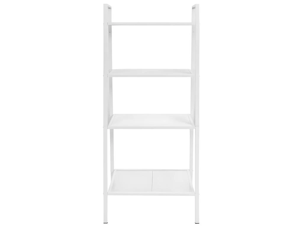 Étagère Armoire Meuble Design Bibliothèque échelle 4 Niveaux Métal Blanc 2702039/2 – Image 2