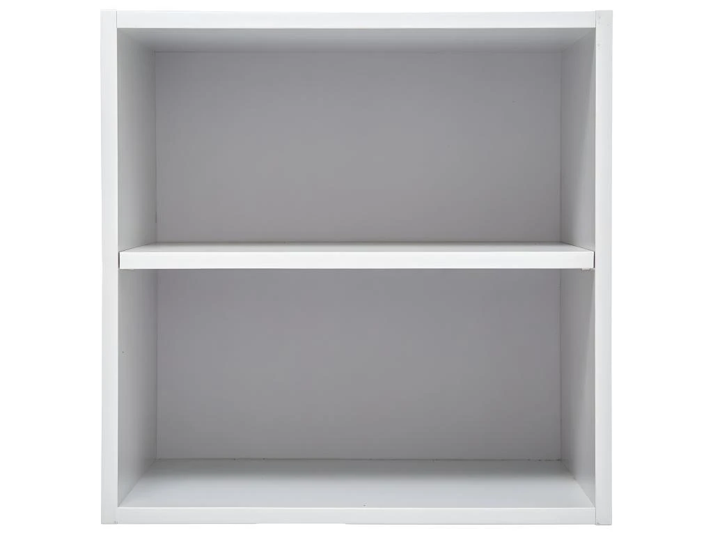 Meuble Etagère Murale 2 Cases De Rangement 36.5 X 30 Cm Blanc – Image 2