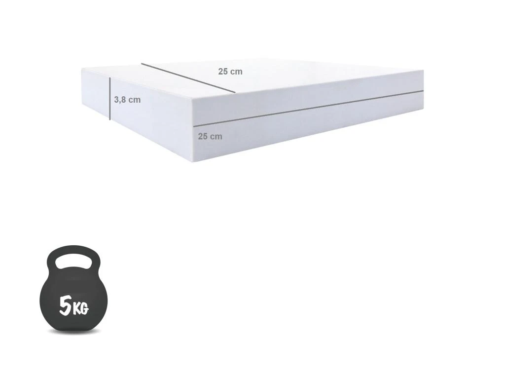 2 Étagères Blanches Bois Design Chambre Contemporaine 3,8x25x25 – Image 3