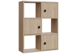 Étagère Pour Livres 100% Panneaux De Particules Couleur Chêne. 72x25x93