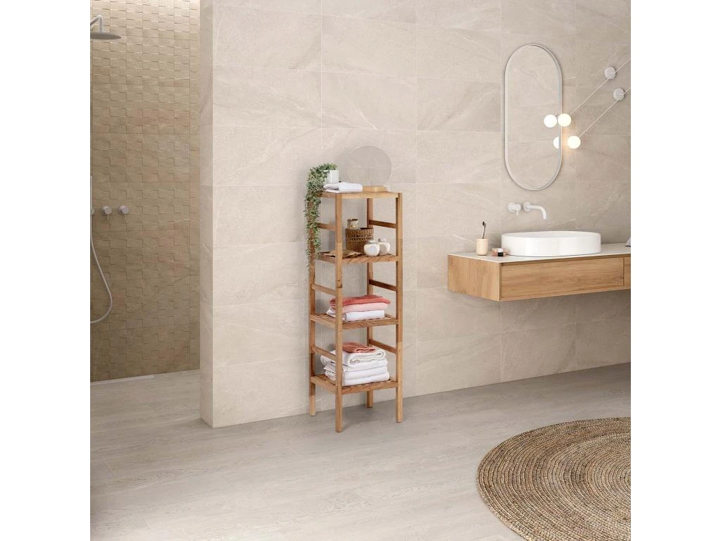 Étagère Alam En Bois De Noyer, Hauteur 117,5 Cm Avec 4 Niveaux – Image 5