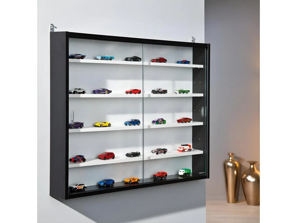 COLLECT - Vitrine Murale 5 Compartiments Noire Et Blanche – Image 5