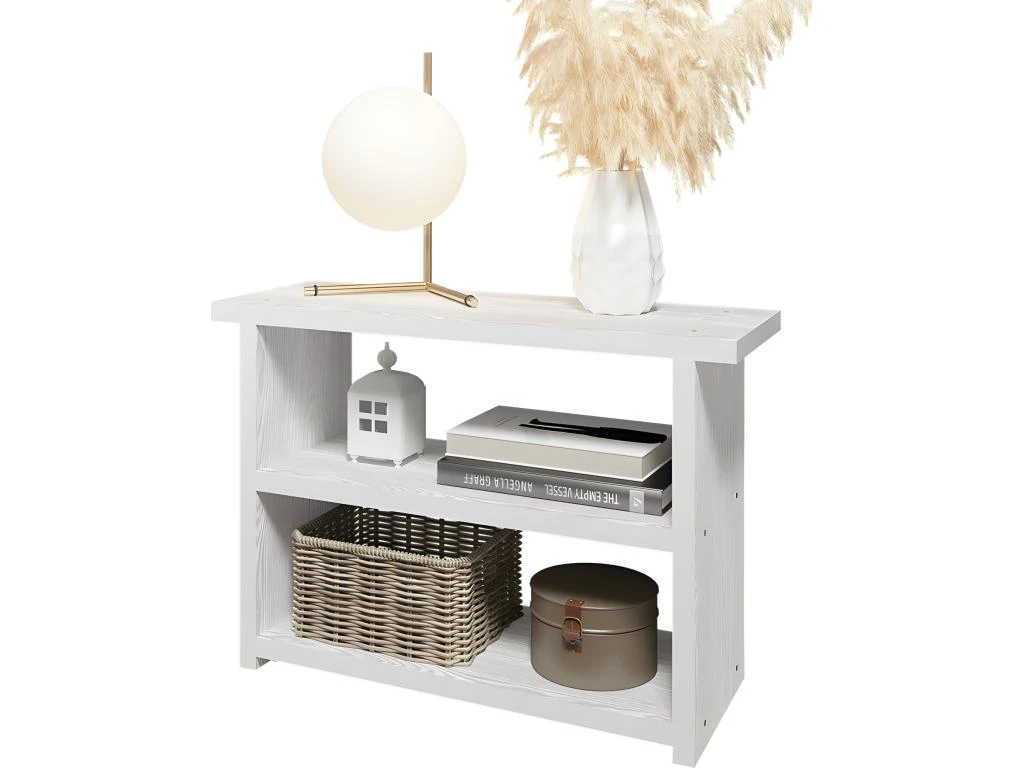 Etagère Multifonctions Largeur 68 Cm Chêne Blanchi