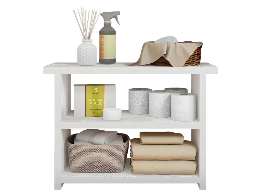 Etagère Multifonctions Largeur 68 Cm Chêne Blanchi – Image 4