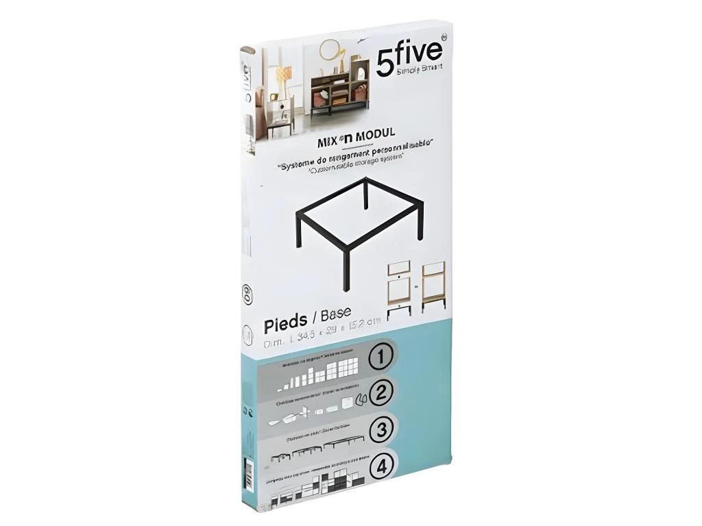 Pied Pour Étagère "Mix N Modul" 34cm Noir – Image 2