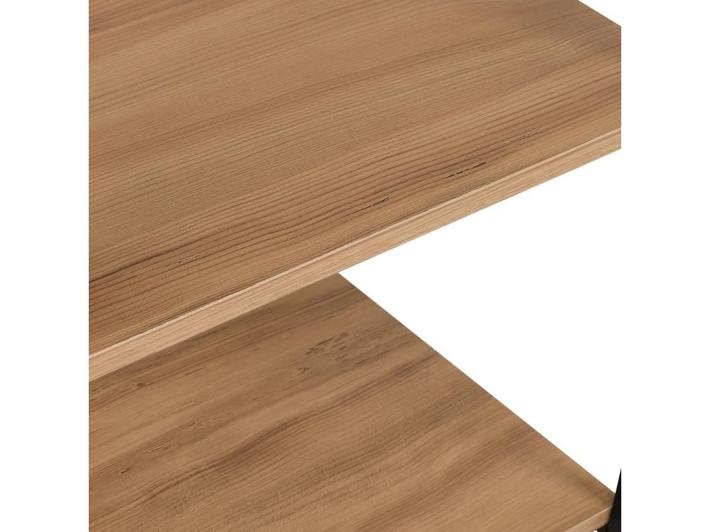 Meuble Polyvalent, 100% Aggloméré Plaqué Mélaminé, Coloris Noir Pin 60x124x45 – Image 5