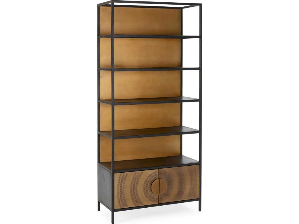 Étagère Métal -- Doré/Noir