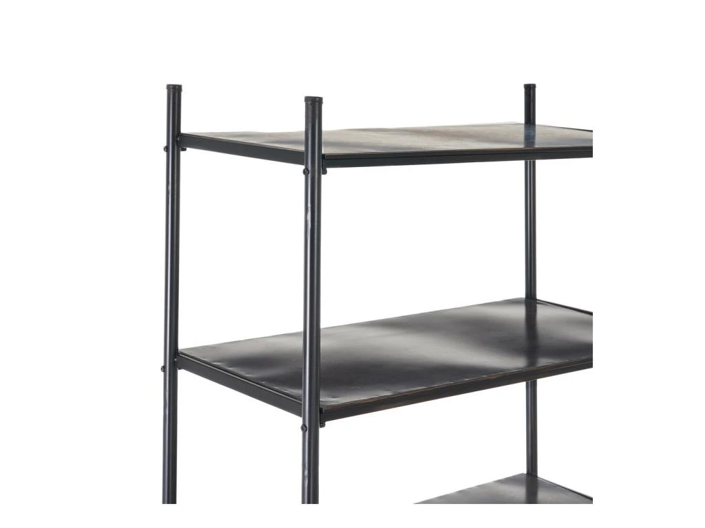 Etagère 4 Niches 4 Tiroirs Noir/Métal - AZZARI – Image 4