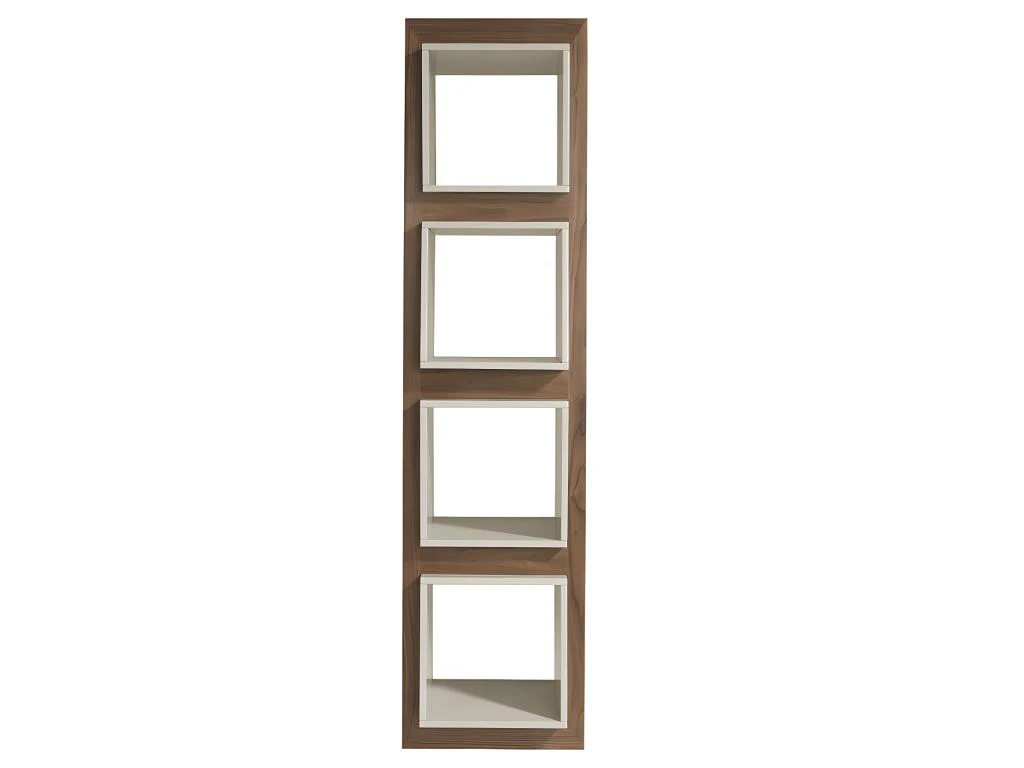 Étagère De Noyer Et Cubes Gris 3027 ANGEL CERDA – Image 2