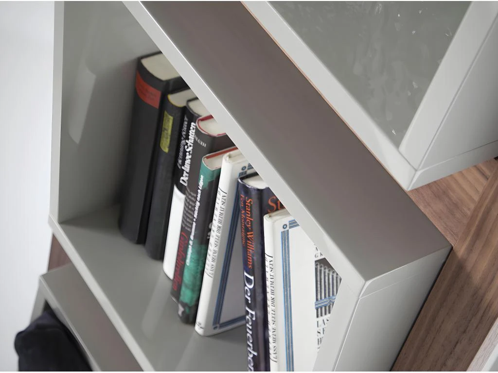 Étagère De Noyer Et Cubes Gris 3027 ANGEL CERDA – Image 8