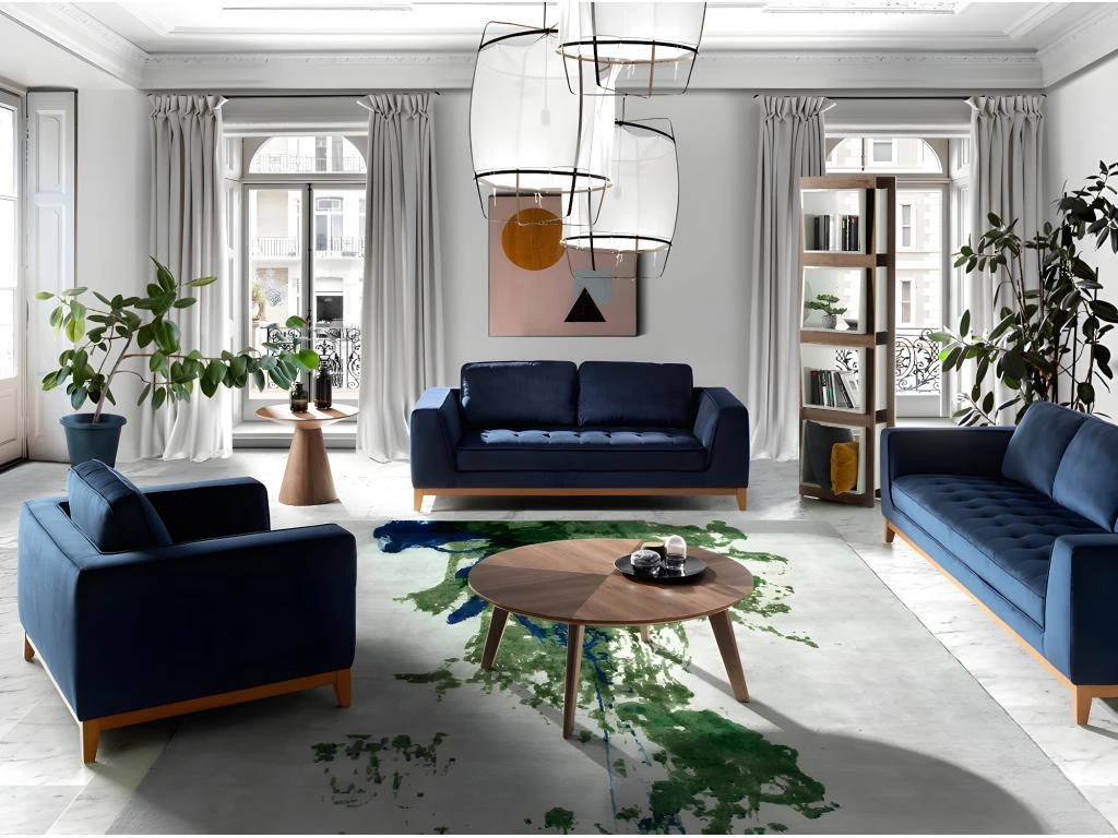 Étagère De Noyer Et Cubes Gris 3027 ANGEL CERDA – Image 9