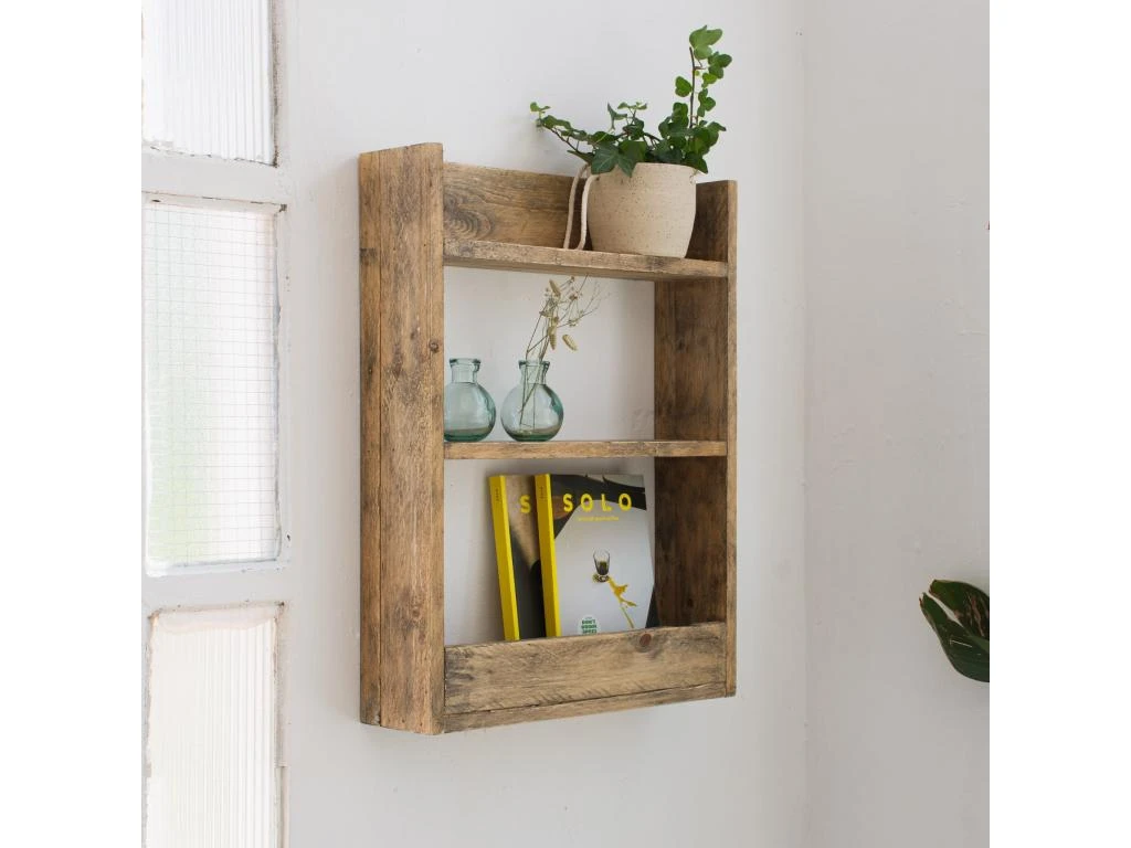 Etagère En Bois De Couleur Marron 60 Cm – Image 3