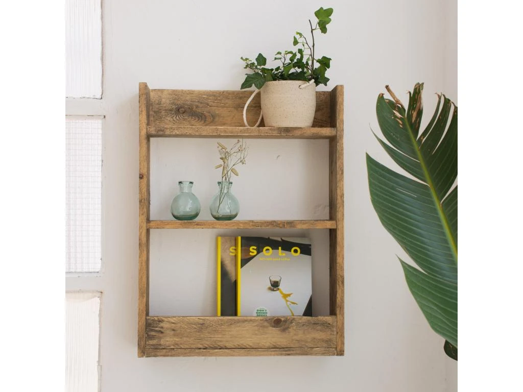 Etagère En Bois De Couleur Marron 60 Cm – Image 4