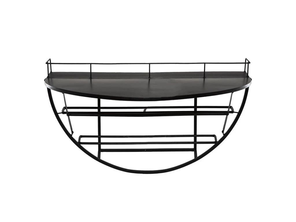 Étagère Murale Métal Bouteilles 68x41 Atmosphera - Noir – Image 3