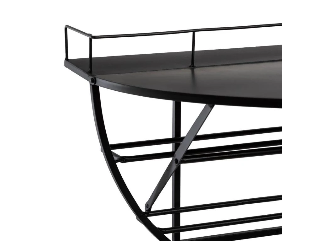 Étagère Murale Métal Bouteilles 68x41 Atmosphera - Noir – Image 5