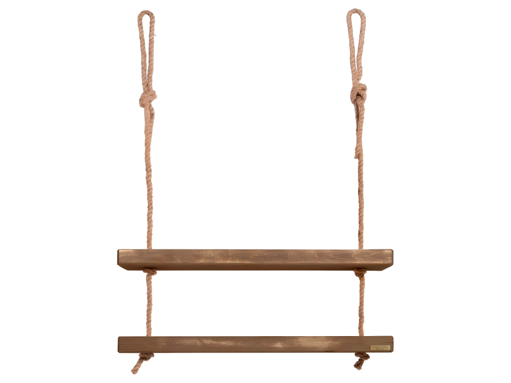 Etagère En Bois De Couleur Marron Vielli 2 étages 70 Cm