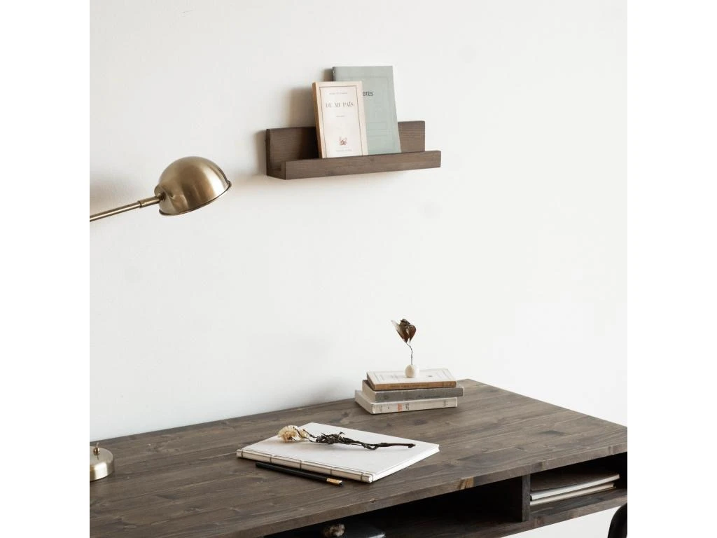 Etagère En Bois De Couleur Marron 40 Cm – Image 3