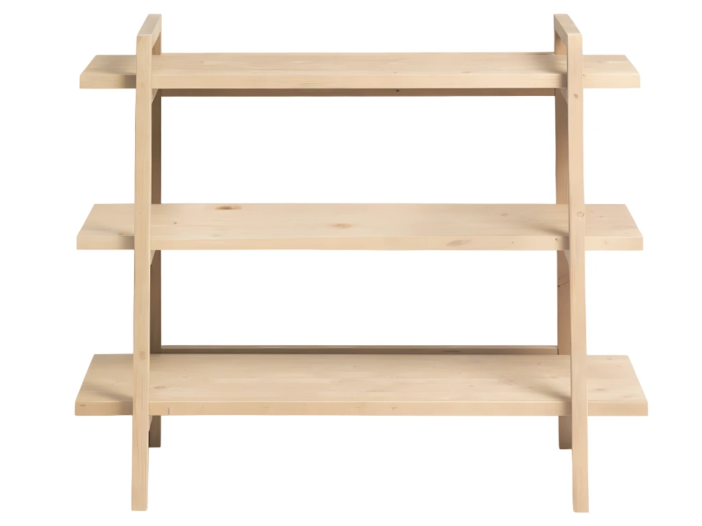 Etagère D’entrée En Bois D’épicéa En Couleur Beige