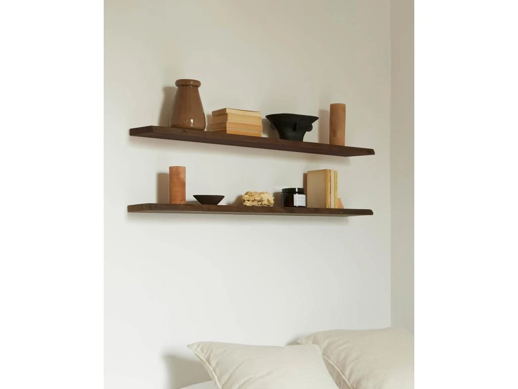 Étagère 2 Pièces En Bois En Couleur Marron 120 Cm – Image 3