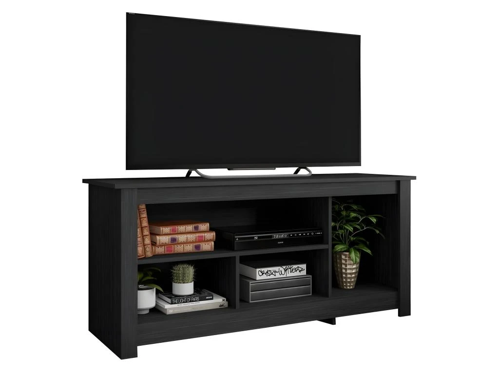 Meuble TV 55 Pouces Maxi Noir 4 Niches