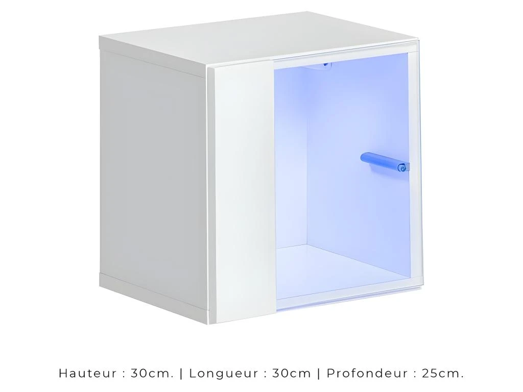 Ensemble Meubles De Salon SWITCH XXIV Design, Coloris Chêne Et Blanc. – Image 4