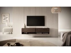 Meuble TV 140 Cm -Chêne noisette - MIRRGO