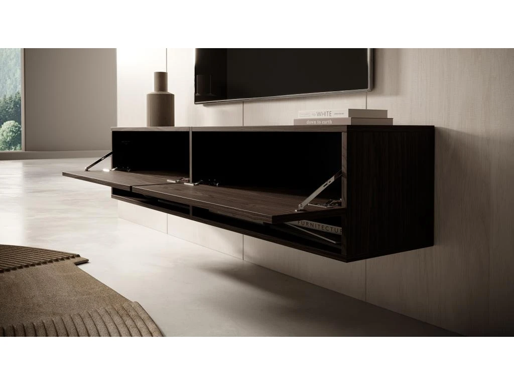 Meuble TV 140 Cm -Chêne noisette - MIRRGO – Image 3