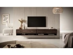 Meuble TV 200 Cm -Chêne noisette - MIRRGO