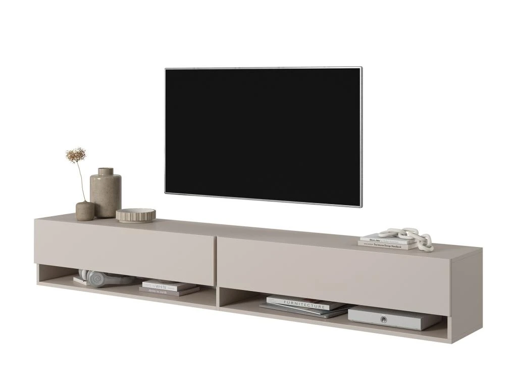 Meuble Tv 200 Cm - Couleur Gris-beige - MIRRGO – Image 4
