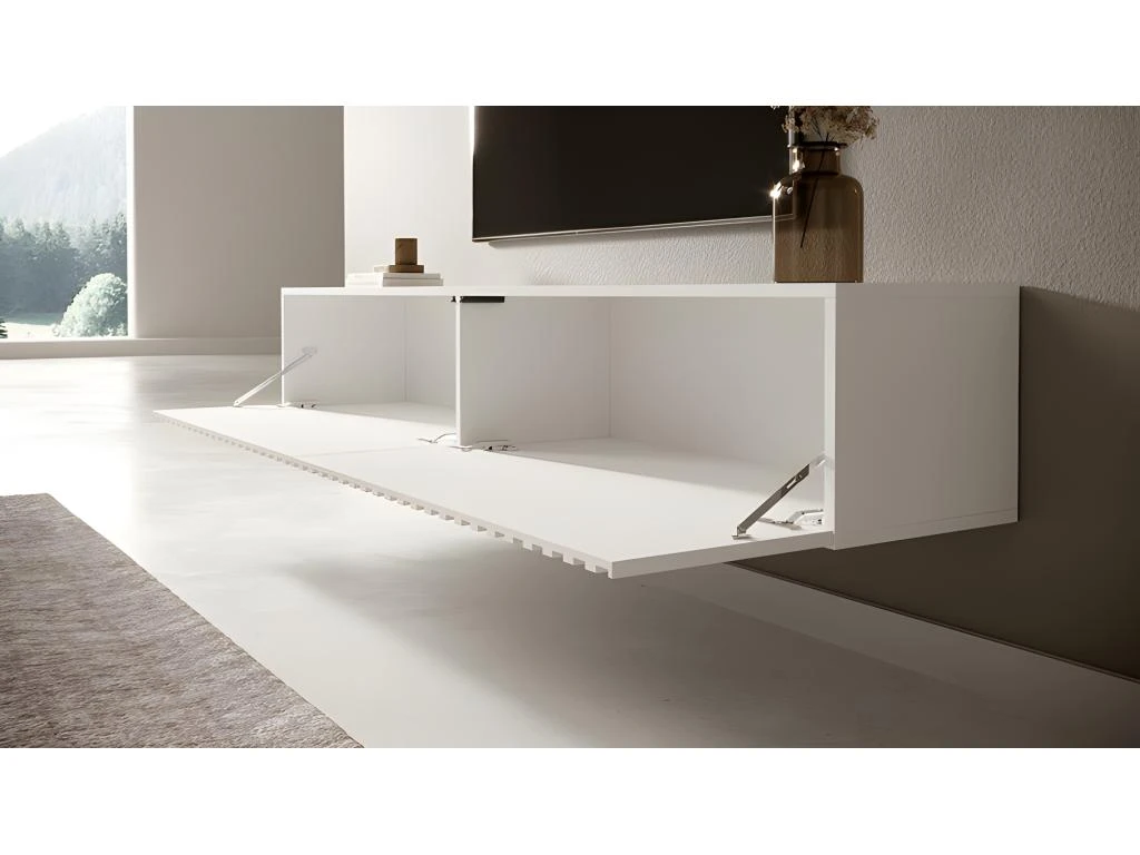 Meuble TV 175 Cm - Blanc - TELIRE – Image 4