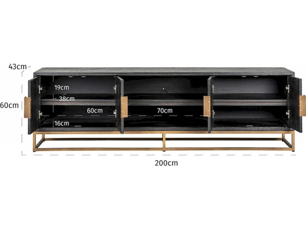 Meuble TV Blackbone4 Portes – Image 5