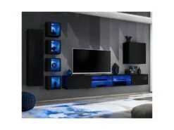 Ensemble Meuble TV "Switch XXVI" 320cm Noir