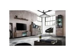 Ensemble Meuble TV Design "Plank" 340cm Naturel