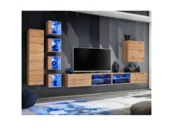 Ensemble Meuble TV "Switch XXVI" 320cm Naturel