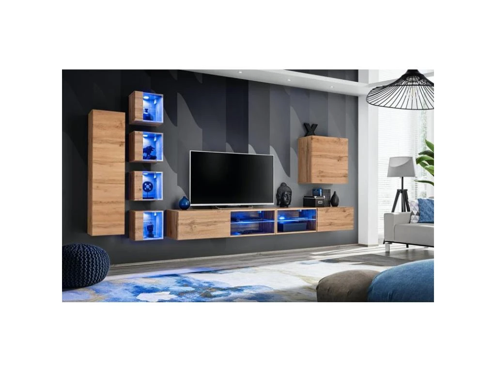 Ensemble Meuble TV "Switch XXVI" 320cm Naturel – Image 2