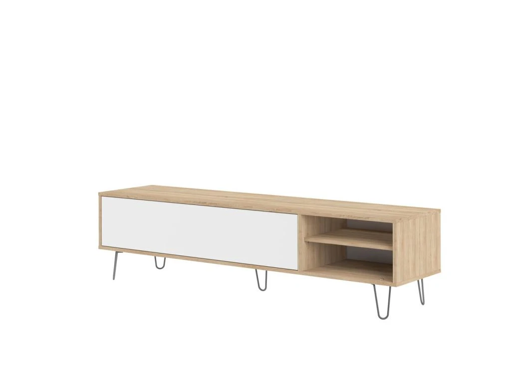 Meuble TV AERO - Chêne Naturel Et Blanc - TEMAHOME – Image 3