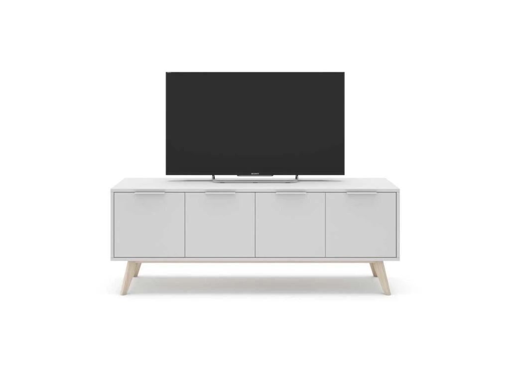 Meuble TV 4 Portes Blanc - UNIVERSITE – Image 3