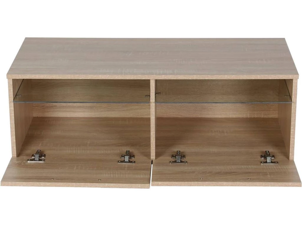 Meuble TV LED "Parson" - Chêne – Image 4