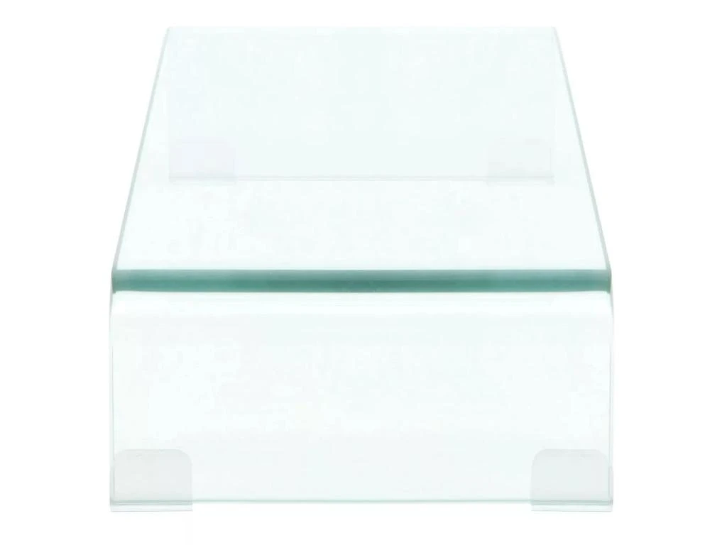 Meuble Télé Buffet Tv Télévision Design Pratique Pour Moniteur 60 Cm Verre Transparent 2502256 – Image 3