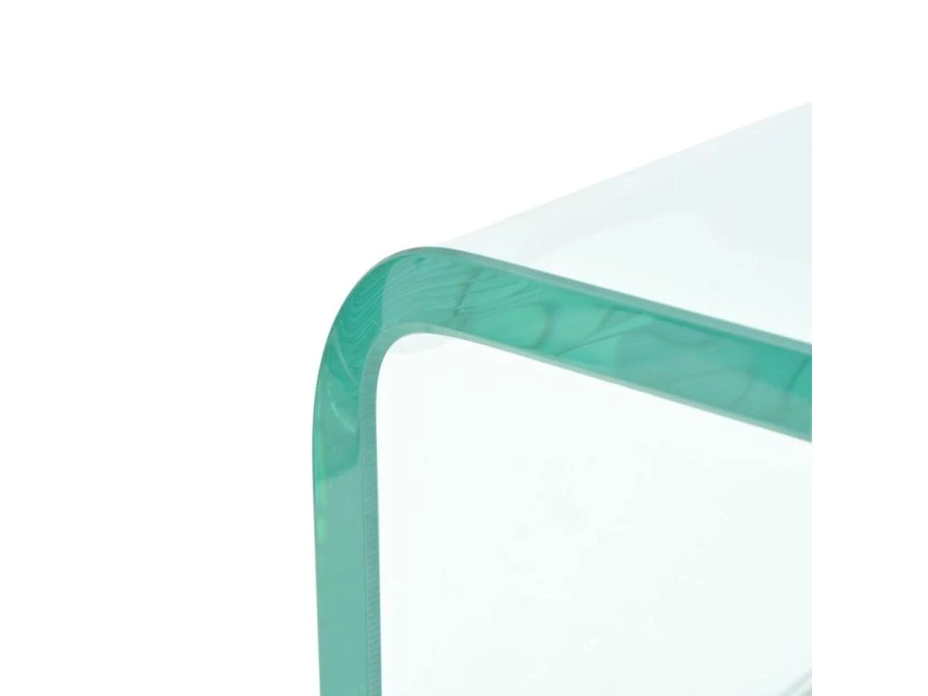 Meuble Télé Buffet Tv Télévision Design Pratique Pour Moniteur 60 Cm Verre Transparent 2502256 – Image 5